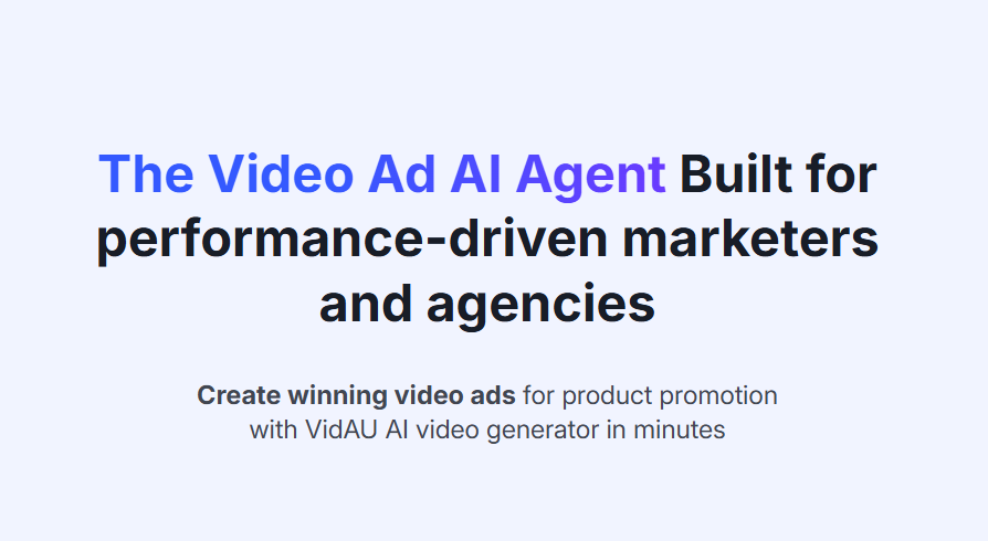 AI Video generator – VidAU.ai VidAU Video ad maker