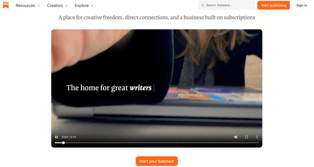 image – VidAU.ai Substack video tool