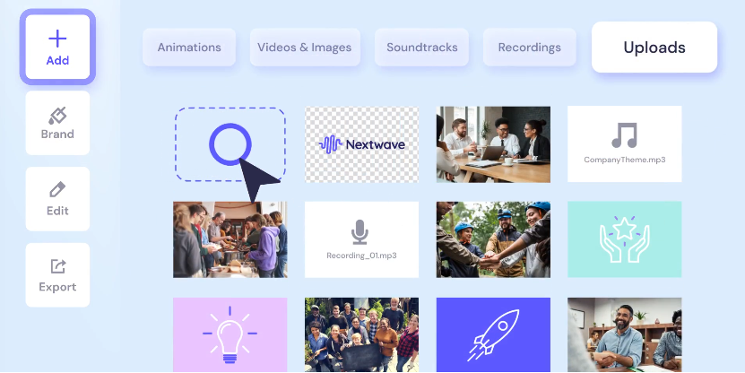 biteable features – VidAU.ai Biteable interface for image sizer
