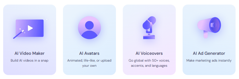 image – VidAU.ai Biteable AI video makers interface