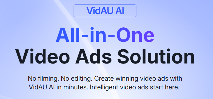image – VidAU.ai VidAU AI video generator interface with avatars, subtitles, and audio tools