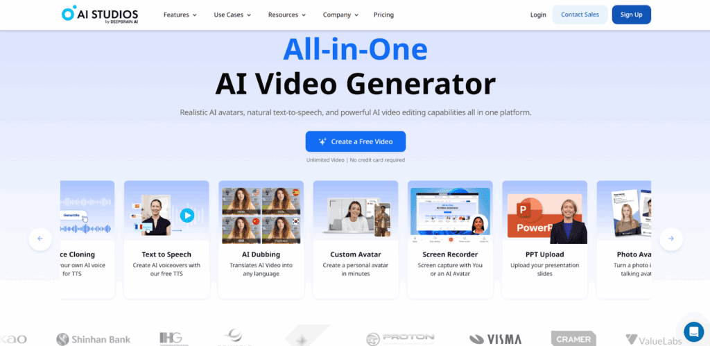 AI Studio – VidAU.ai AI Studio Video Generator