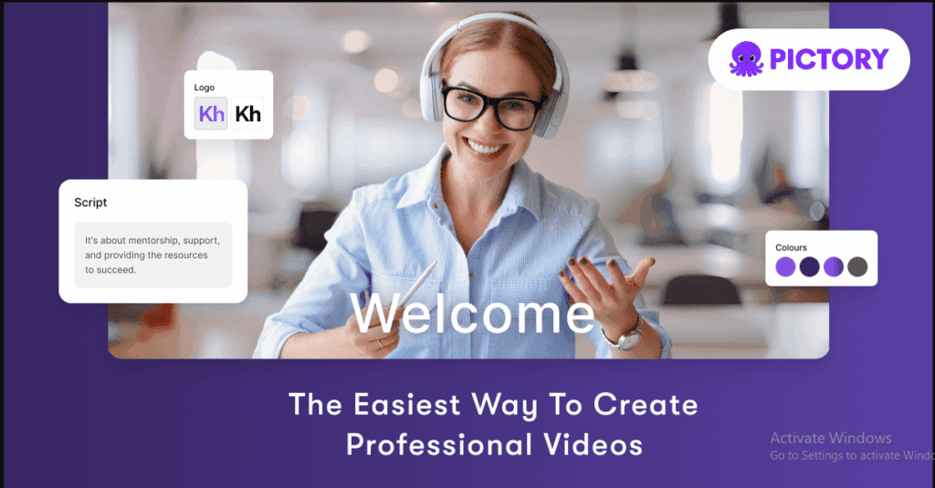 pictory ai homepage