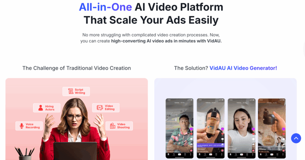 An image of VidAU AI key feature – VidAU.ai An image of VidAU AI key feature