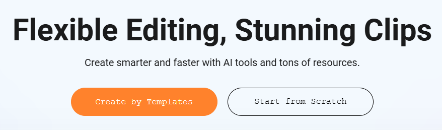 image – VidAU.ai Flexclip homepage interface