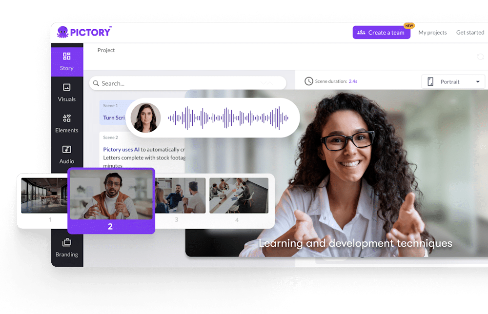 image – VidAU.ai Pictory AI Homepage