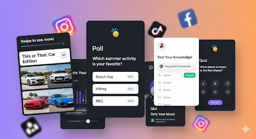 Interactive posts samples