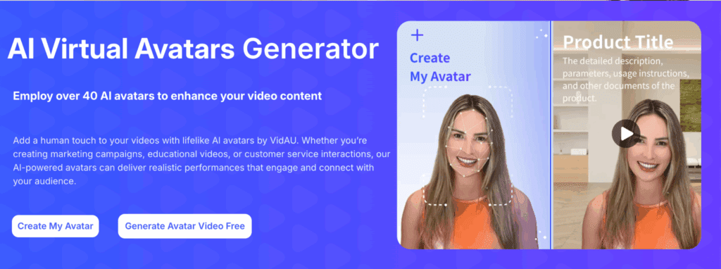 image – VidAU.ai ai generated avatars