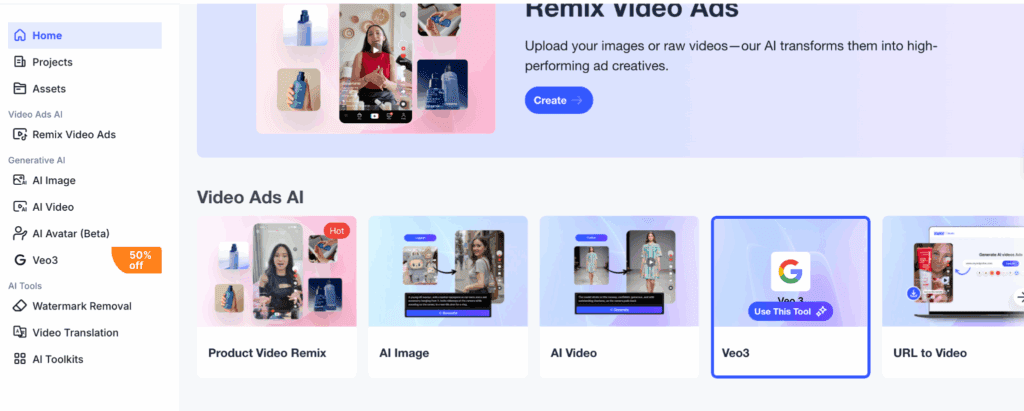 VidAU AI Veo 3 page section – VidAU.ai VidAU AI Veo 3 page section