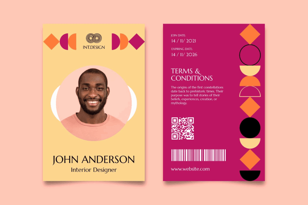 ID cards templates for offices