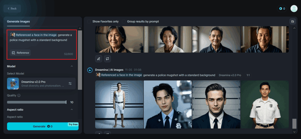 image – VidAU.ai AI mugshot generator