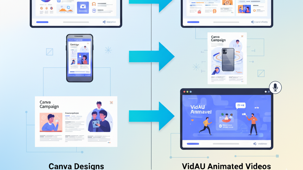 image – VidAU.ai Ai image generator canva and VidAU working hand-in-hand