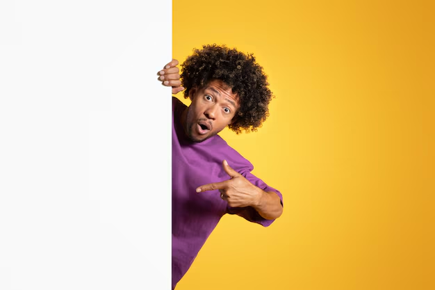 Guy pointing at a clean Background Remover result 