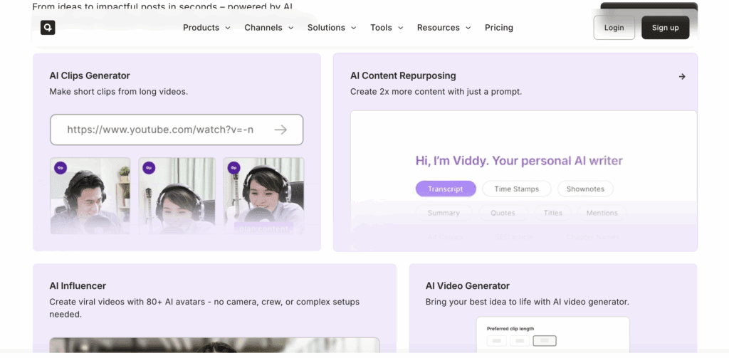 Vidyo AI video features – VidAU.ai Vidyo AI video features