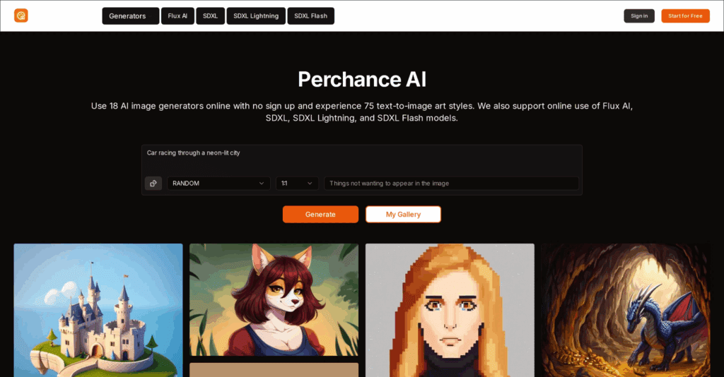 Perchance AI Image Generator – VidAU.ai Perchance AI Image Generator