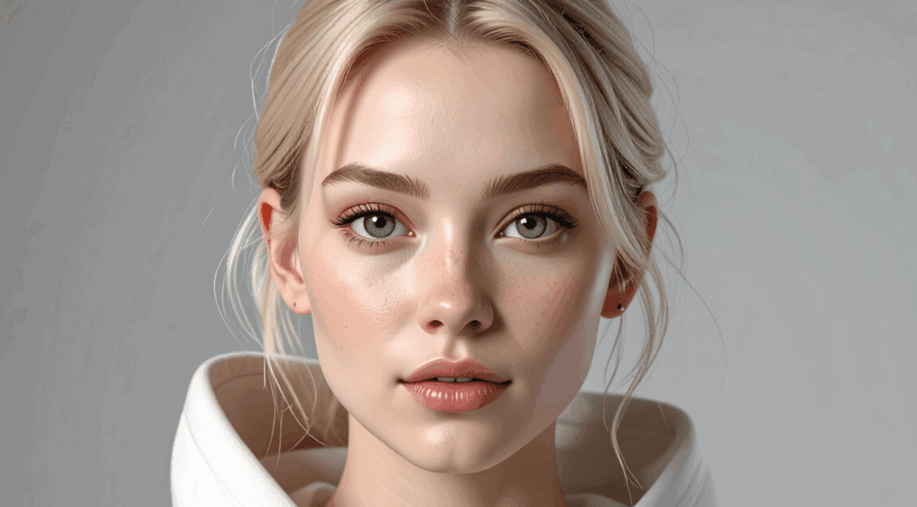 AI character generation image of a blonde lady