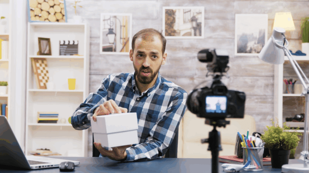 image – VidAU.ai A video ad creator making a UGC video ads