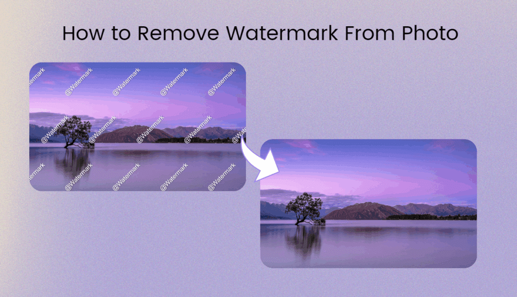 how to remove watermark from photo