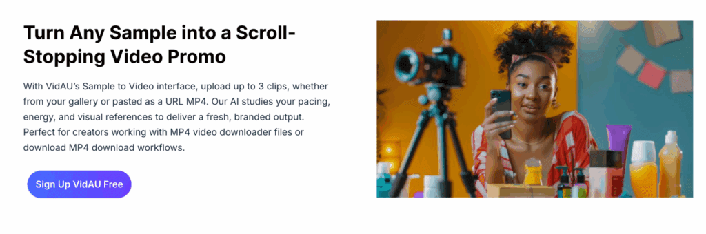 image – VidAU.ai VidAU Sample to video tool