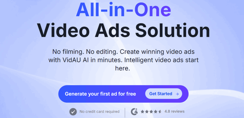 image – VidAU.ai Video Home Page
