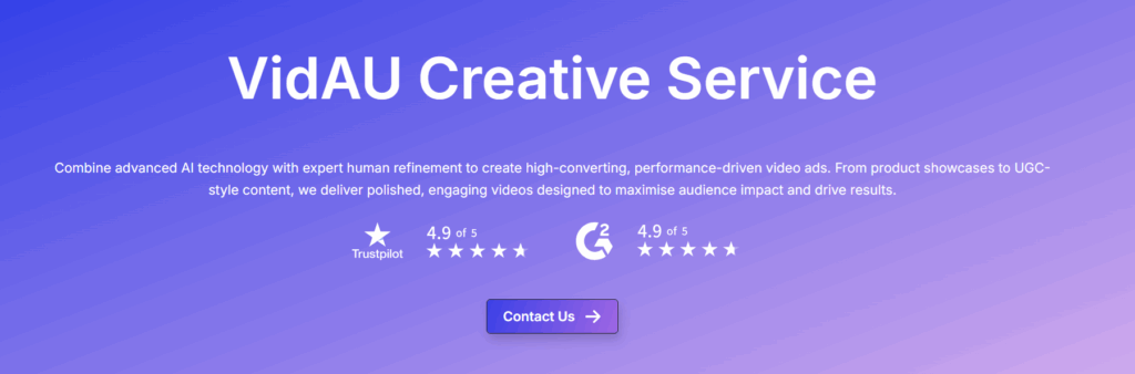 image – VidAU.ai VidAU Creative Service Page