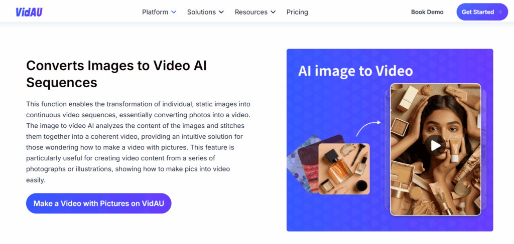 image – VidAU.ai VidAU Image to Video Page