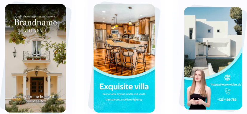real estate video maker, images