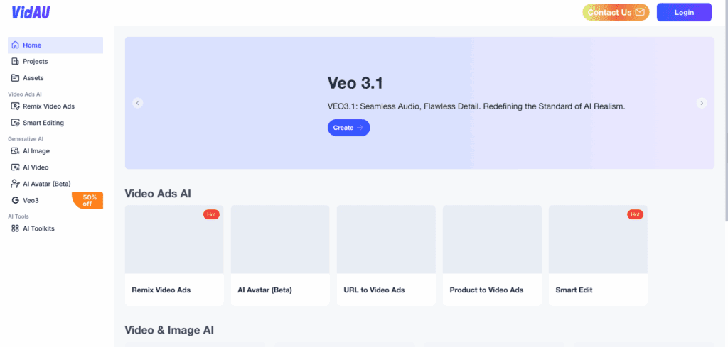VidAU AI tools for Ads landing page – VidAU.ai VidAU AI tools for Ads landing page