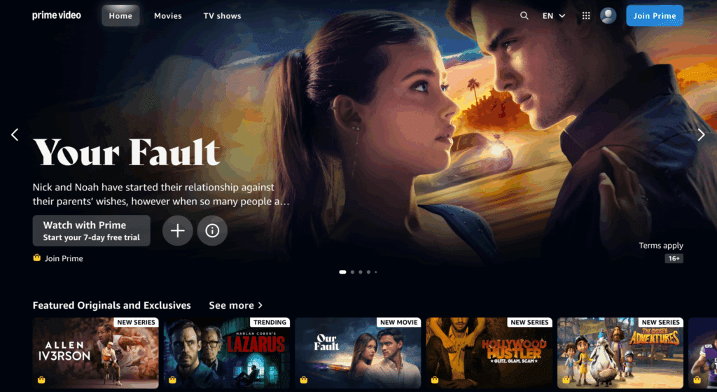 image of Amazon Prime Day landing page – VidAU.ai image of Amazon Prime Day landing page