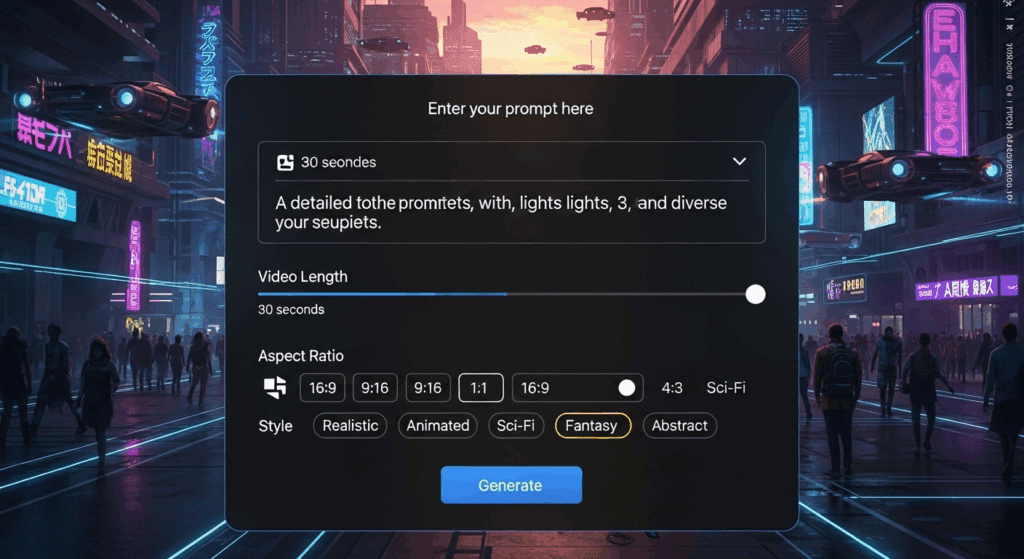 image – VidAU.ai ai video prompt generator