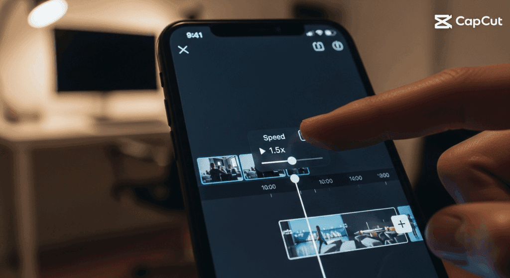 image – VidAU.ai how to make video speed in capcut online
