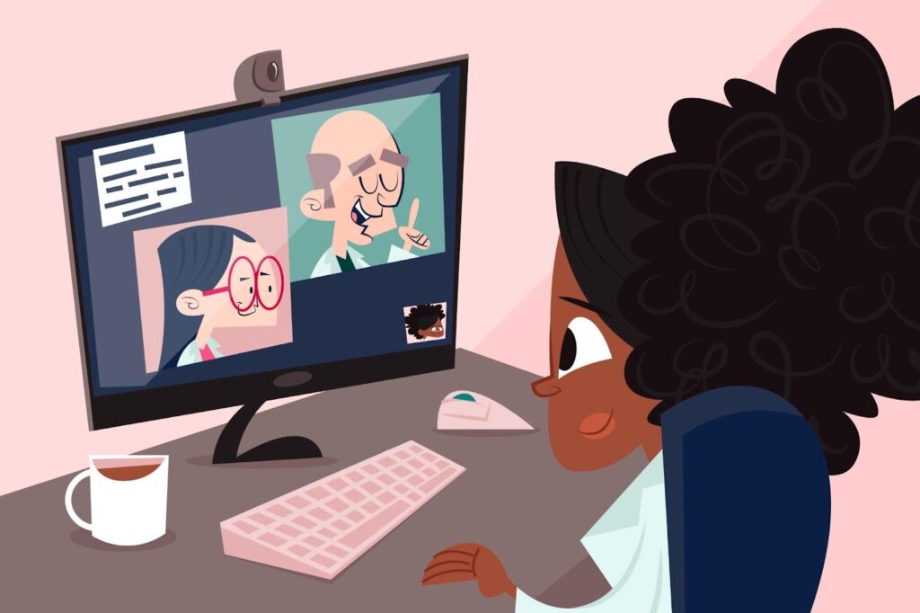 An animated photo of a lady using a photo animation app after learning how to animate a picture – VidAU.ai An animated photo of a lady using a photo animation app after learning how to animate a picture