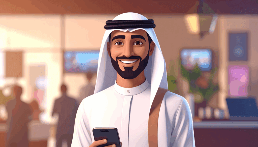 An AI Model dressed as an Arab