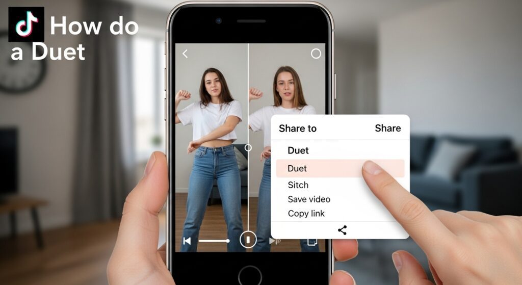 how to do duet on tiktok