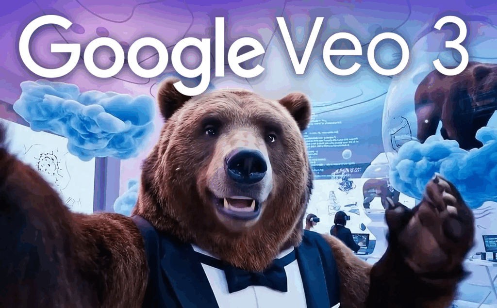 Veo 3 AI Video generated bear
