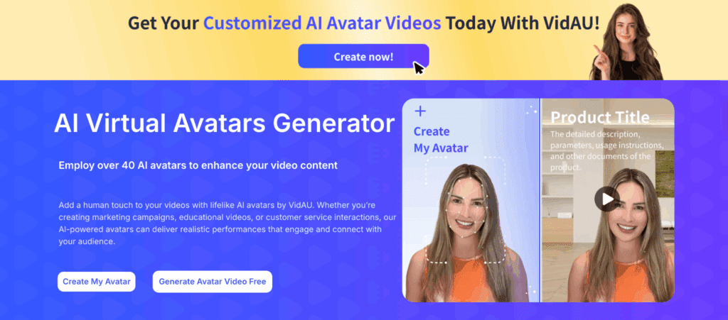 image – VidAU.ai UGC AI Avatar