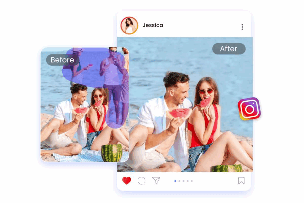 image – VidAU.ai remove person from photo