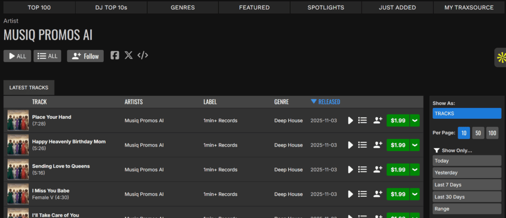 image – VidAU.ai Musiq Promos AI