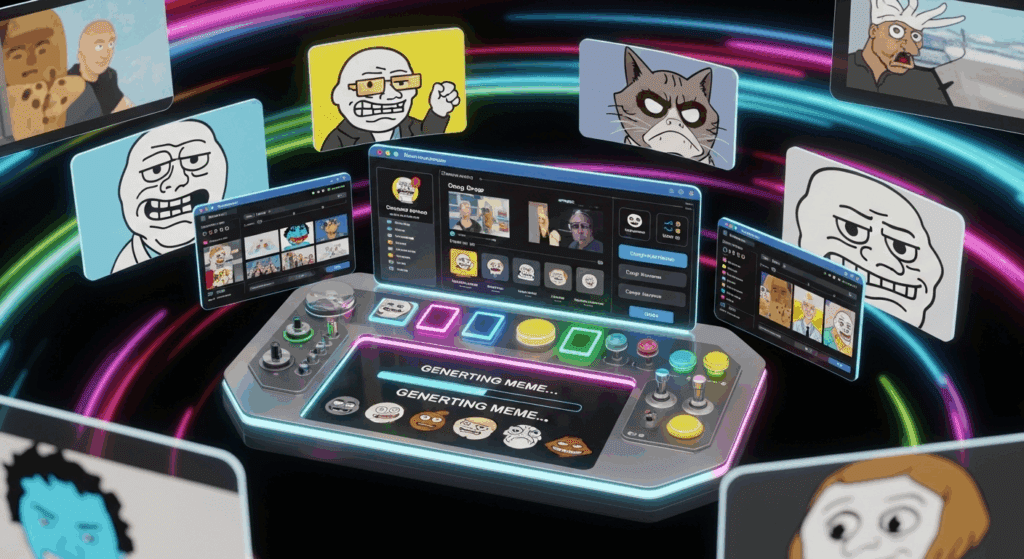 image – VidAU.ai video meme generator