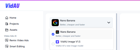 image – VidAU.ai Select The AI Model, VidaU