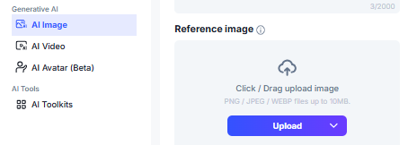 image – VidAU.ai image, upload your photos- AI Editor