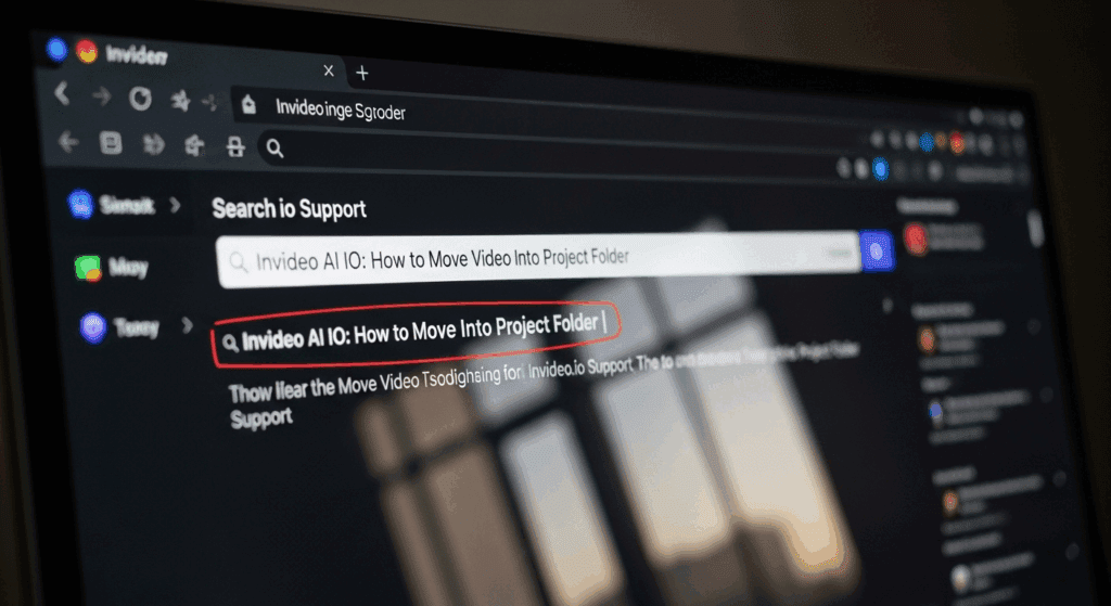 invideo ai io how to move video into project folder