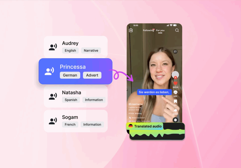 image – VidAU.ai Video translator interface