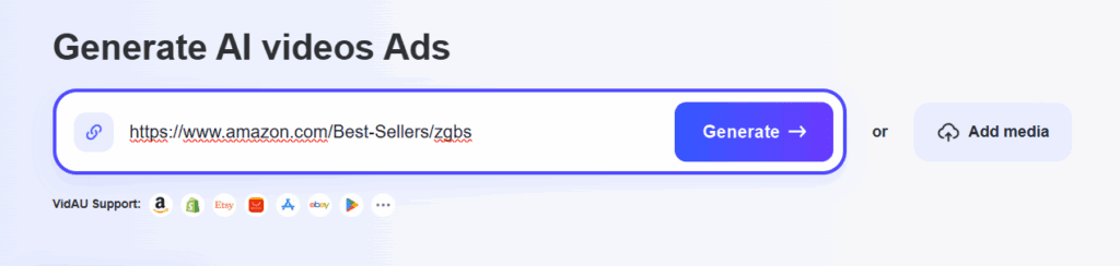 image of url to video tool page