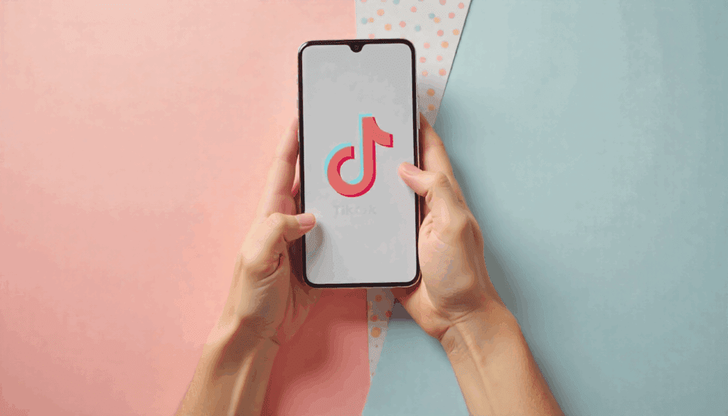 TikTok app screen used for faceless tiktok videos