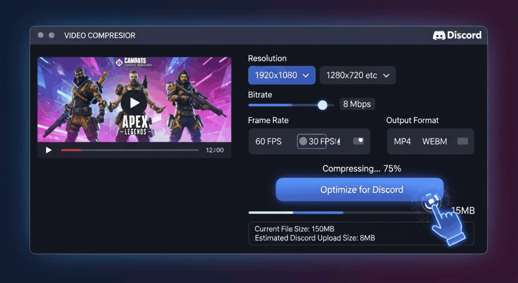 image – VidAU.ai video compressor for discord