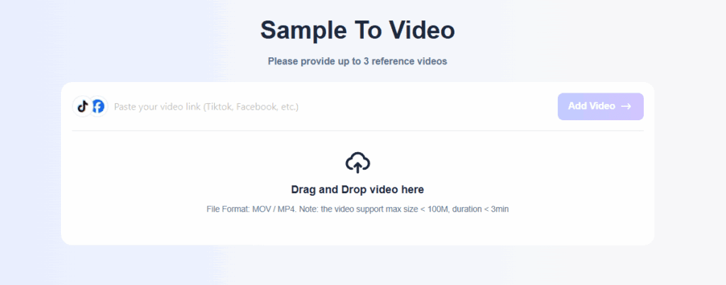 image – VidAU.ai Sample To Video Page
