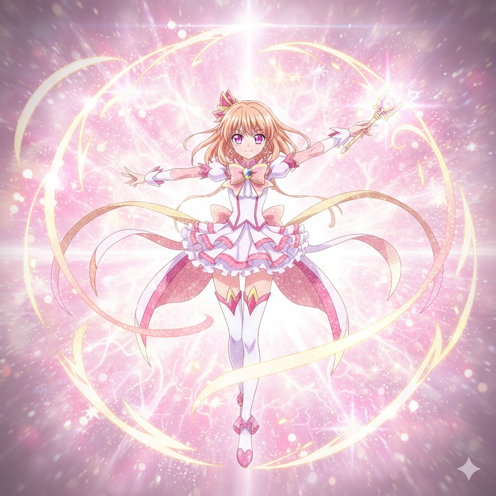 image – VidAU.ai Image of Magical Schoolgirl Transformation Scene Nana Banana pro