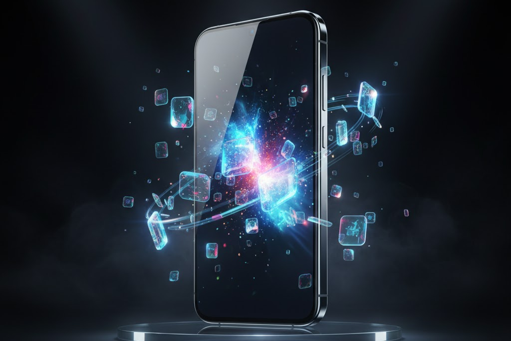 image – VidAU.ai image Mobile iphone launch On Nano banana Prompt