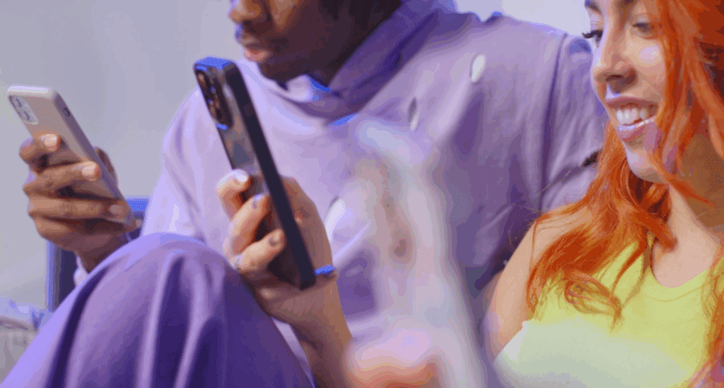 image of end users of social media content creation